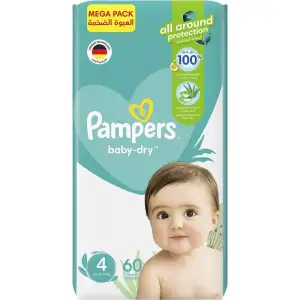 بامبرز توفير بالصبار رقم 4 /60 *2