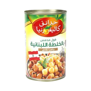 حدائق كالفورنيا فول مدمس بالخلطة اللبنانية *12