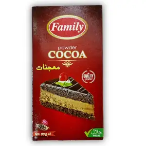فاملي مسحوق كاكاو للمعجنات 100 غم *12
