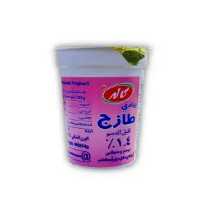 كالة طازج زبادي قليل الدسم كاسة 400غم *12