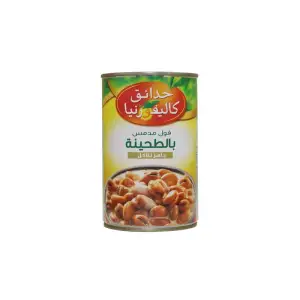 حدائق كاليفورنيا فول مدمس بالطحينة 400 غم *12